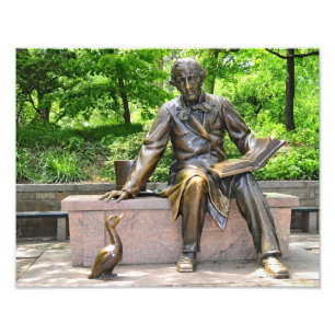 Hans Christian Andersen in Central park Photo Print