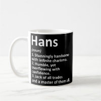 HANS Definition Personalised Name Funny Birthday