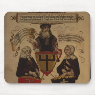 Hans Fugger two wives Clara Widolf and Elisabeth Mouse Mat