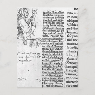 Hans Holbein - Marginal illustration for Erasmus Postcard