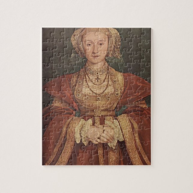Hans Holbein- Portrait of Anne of Cleves Jigsaw Puzzle (Vertical)