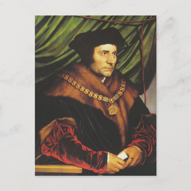 Hans Holbein - Portrait of Sir Thomas More Postcard (Front)
