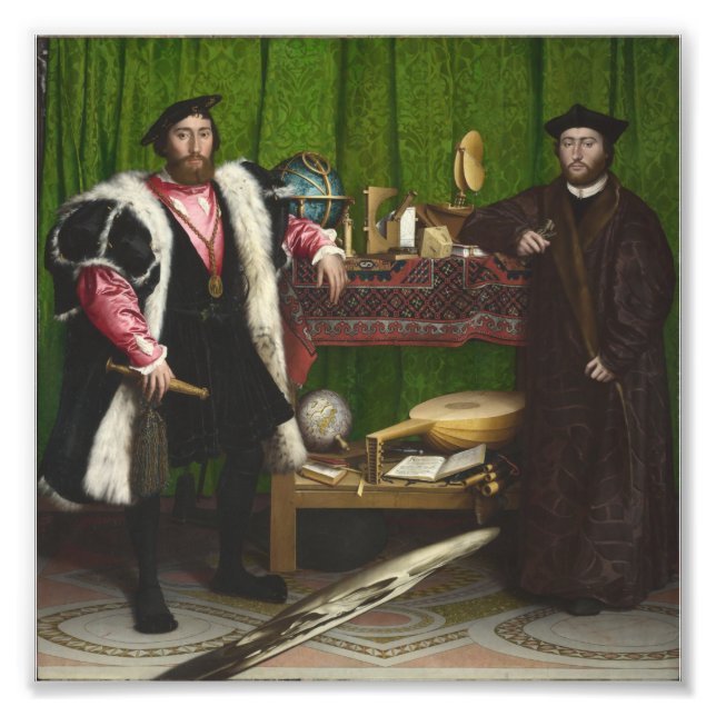 Hans Holbein The Younger - The Ambassadors Photo Print (Front)