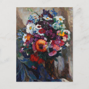Hans Muller-Dachau Bouquet of Summer Flowers Postcard