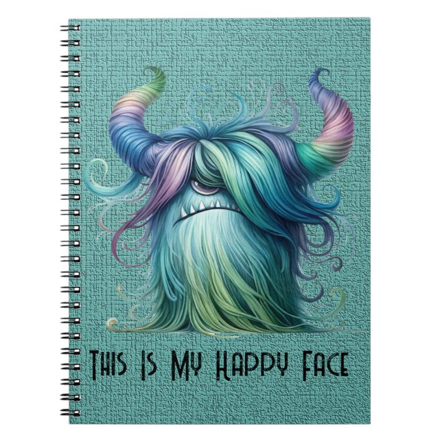 Hans - One-eyed Monster - Custom Spiral Notebook (Front)