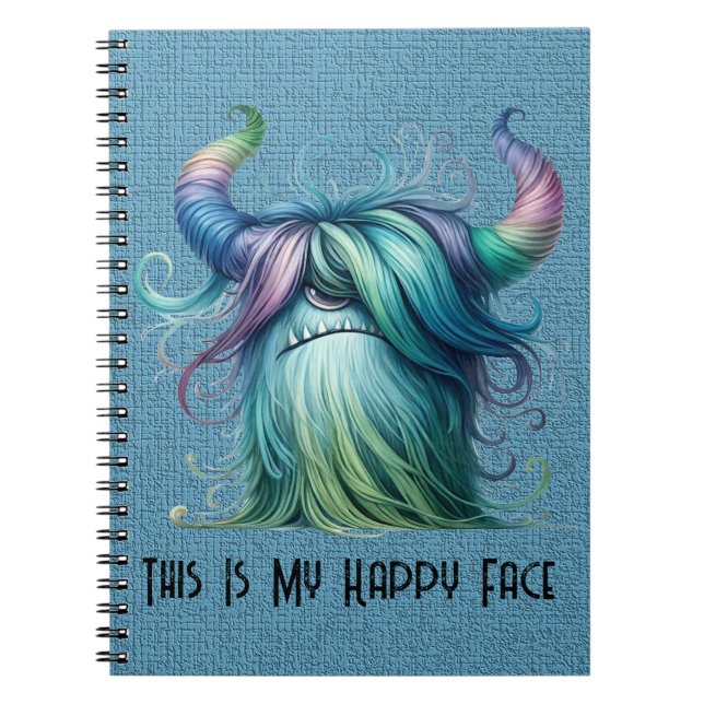 Hans - One-eyed Monster - Custom Spiral Notebook (Front)