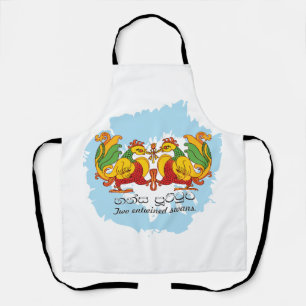Hansa Puttuwa – Two Entwined Swans Apron