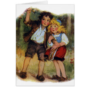 Hansel and Gretel Lost in the Woods