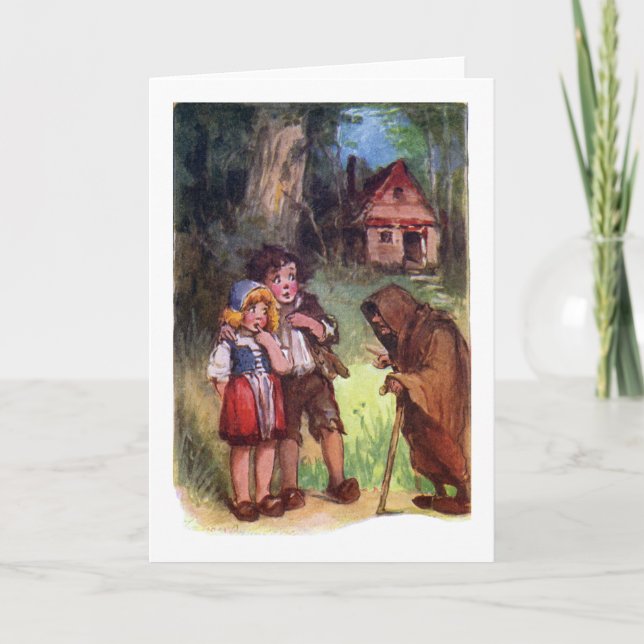 Hansel and Gretel Meet the Witch Card (Front)