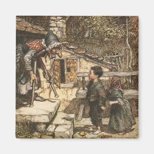 Hansel and Gretel Meet the Witch Magnet