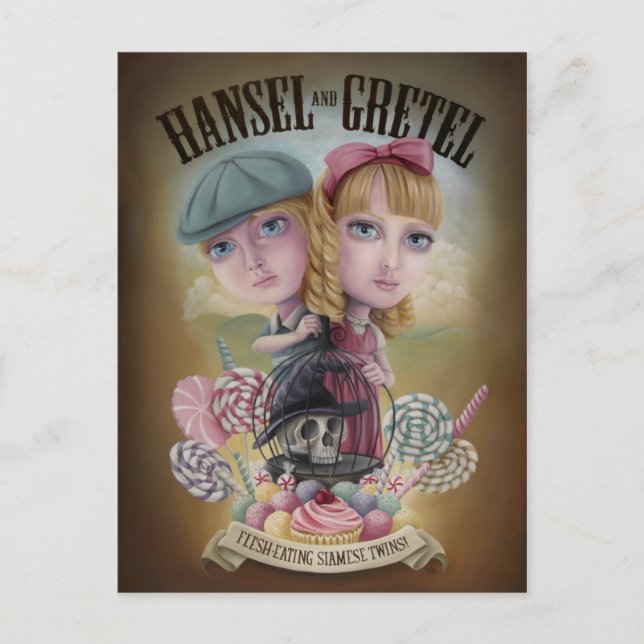 Hansel and Gretel postcards (Front)