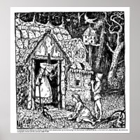 Hansel and Gretel, The Blue Fairy Book Poster