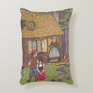 Hansel and Gretel, Vintage Fairy Tale by Hauman Decorative Cushion