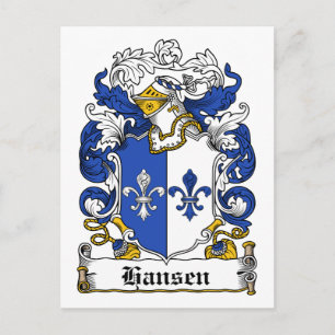 Hansen Family Crest Postcard