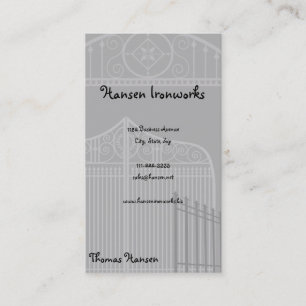 Hansen Ironworks Business Card