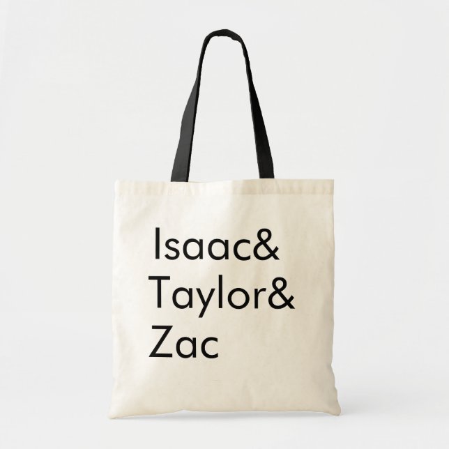 Hanson - Isaac&Taylor&Zac Tote (Front)