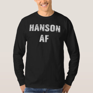 Hanson Surname Af Vintage Retro Men Women Girl Bo T-Shirt