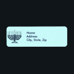 Hanukah Menorah<br><div class="desc">Click "customise to personalise with your information,  background colour and fonts.</div>