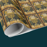 Hanukah Menorah Wrapping Paper<br><div class="desc">Hanukah Menorah</div>