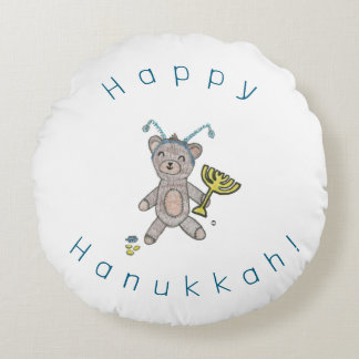 Hanukah round pillow