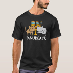 Hanukcats Jewis Cute Cats Hanukkah Cat T-Shirt
