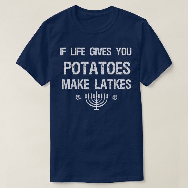 Hanukkah 2021 Funny Latkes Jewish Holiday  T-Shirt (Design Front)