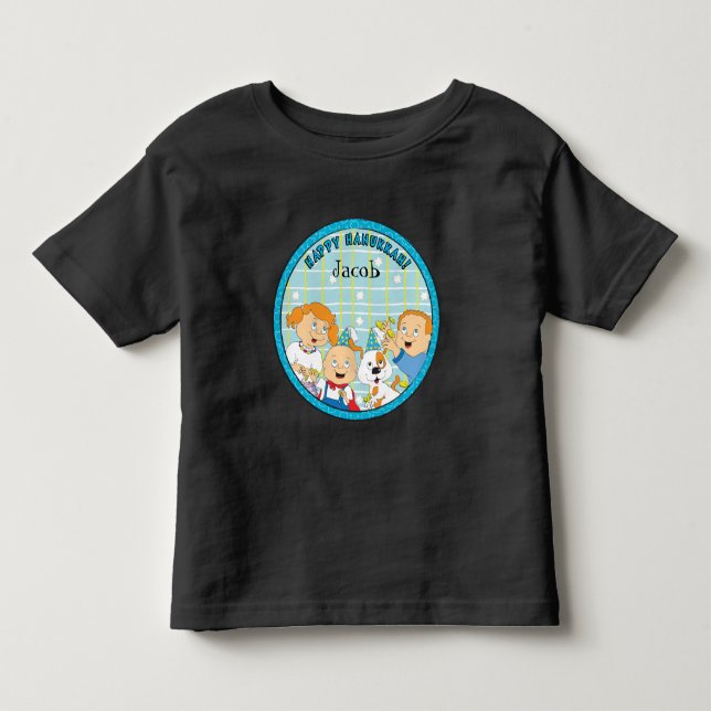 Hanukkah 3/4" Ragglan Sleeve Shirt (Front)