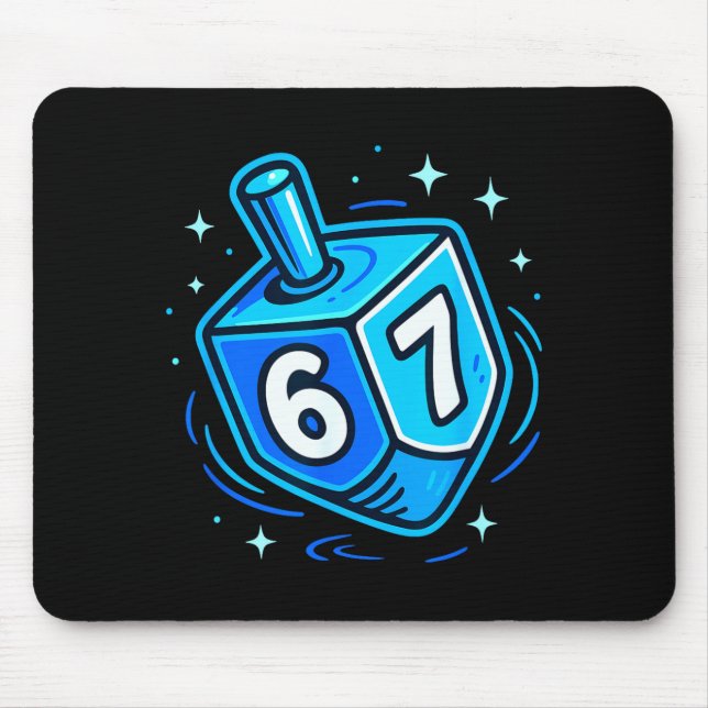Hanukkah 67 Meme Chanukah Jewish Men Women Kids  Mouse Mat (Front)