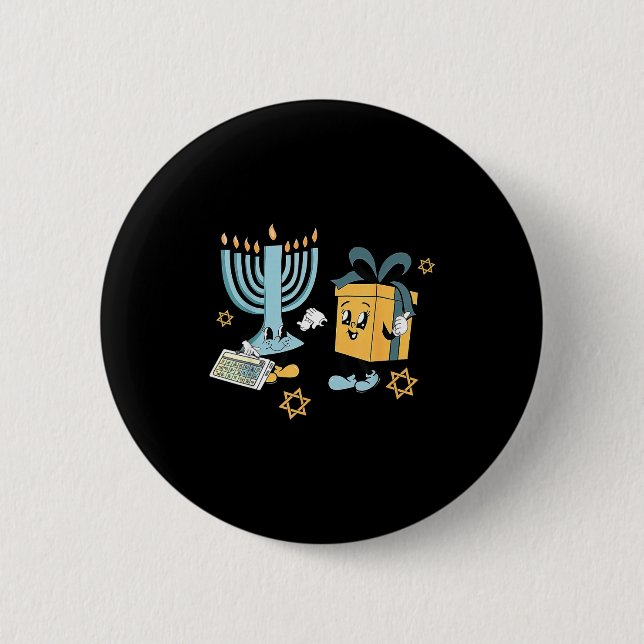 Hanukkah Aac Speech Therast Slp Communication Acce 6 Cm Round Badge (Front)