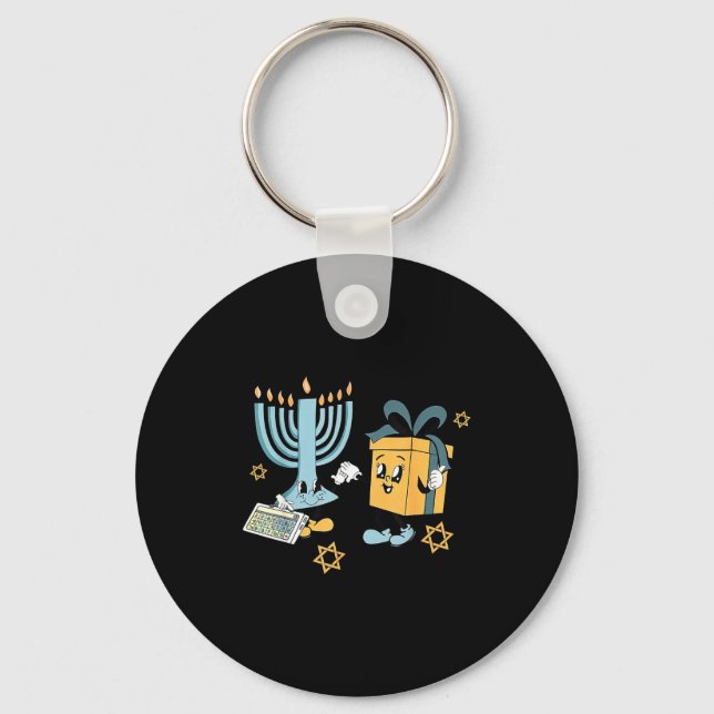 Hanukkah Aac Speech Therast Slp Communication Acce Key Ring (Front)