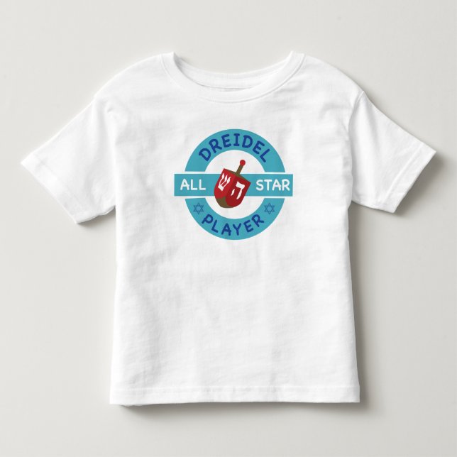 Hanukkah All Star-Dreidel  T-Shirt (Front)