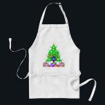 Hanukkah and Christmas Apron<br><div class="desc">Christmas and Hanukkah holiday gifts and apparel for families who celebrate both holidays features a Christmas Tree, Jewish Star and Chanukah menorah. Happy Holidays From Bonfire Designs!</div>