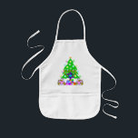 Hanukkah and Christmas Apron - Customised<br><div class="desc">Christmas and Hanukkah holiday gifts and apparel for families who celebrate both holidays features a Christmas Tree,  Jewish Star and Chanukah menorah. Happy Holidays From Bonfire Designs!</div>