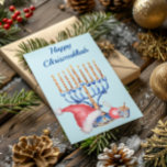Hanukkah and Christmas Chrismukkah Holiday Card<br><div class="desc">This design may be personalised in the area provided by changing the photo and/or text. Or it can be customised by choosing the click to customise further option and delete or change the colour of the background, add text, change the text colour or style, or delete the text for an...</div>