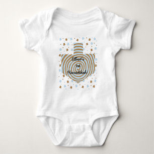Hanukkah Baby Jersey Bodysuit Personalised.