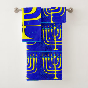 Hanukkah Bath Towel Set