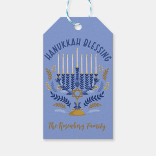 Hanukkah Blessing personalized  Gift Tags