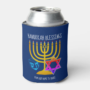 Hanukkah Blessings Can Cooler