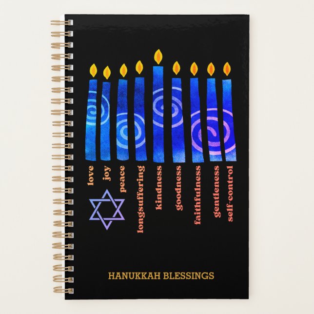 HANUKKAH Blessings Fruit of the Spirit Christian Planner (Front)