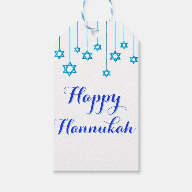 Hanukkah Blessings  Gift Tags (Front)