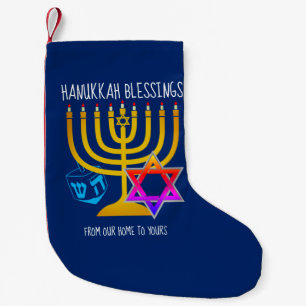 HANUKKAH BLESSINGS SMALL CHRISTMAS STOCKING