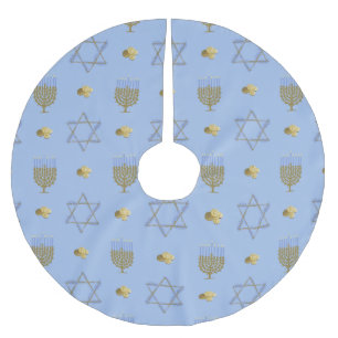 Hanukkah Bush  Brushed Polyester Tree Skirt
