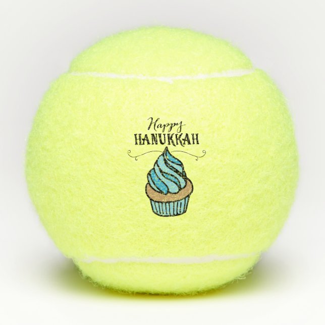 Hanukkah Candle Tennis Balls (Front)