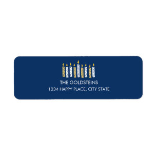 Hanukkah Candles Blue holidays