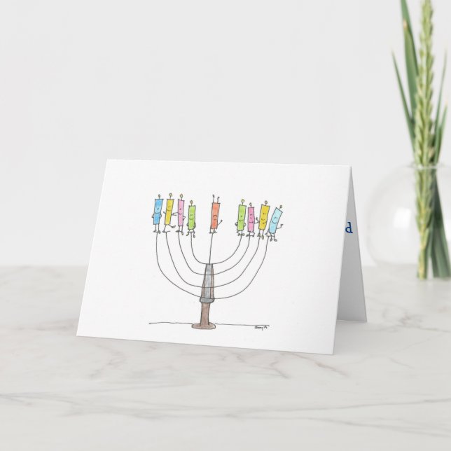Hanukkah Candles Card (Front)