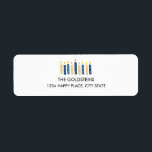 Hanukkah Candles holidays<br><div class="desc">Personalise you holiday mailing with this funny hanukkah candles return address label.
ou can find additional coordinating items in our " Happy Hanukkah Candles" collection.</div>