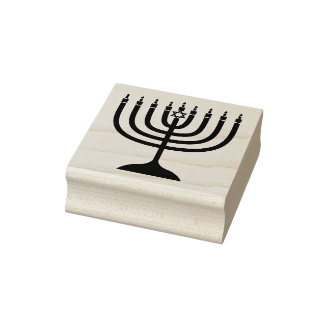 Hanukkah Candles Rubber Stamp (Stamp)