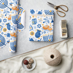 Hanukkah Candles Wrapping Paper