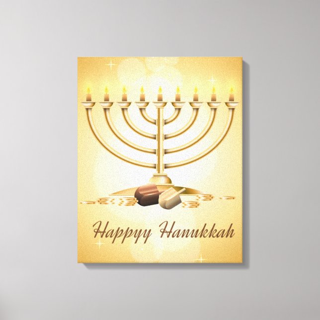 Hanukkah Canvas Print (Front)