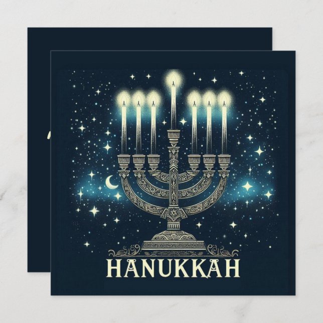 Hanukkah  card (Front/Back)